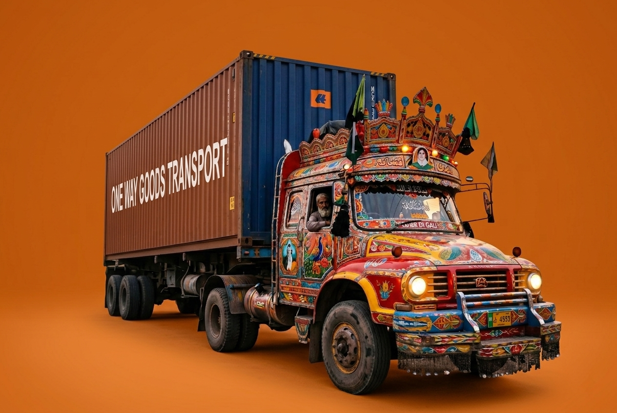 40 feet container one way goods transportation