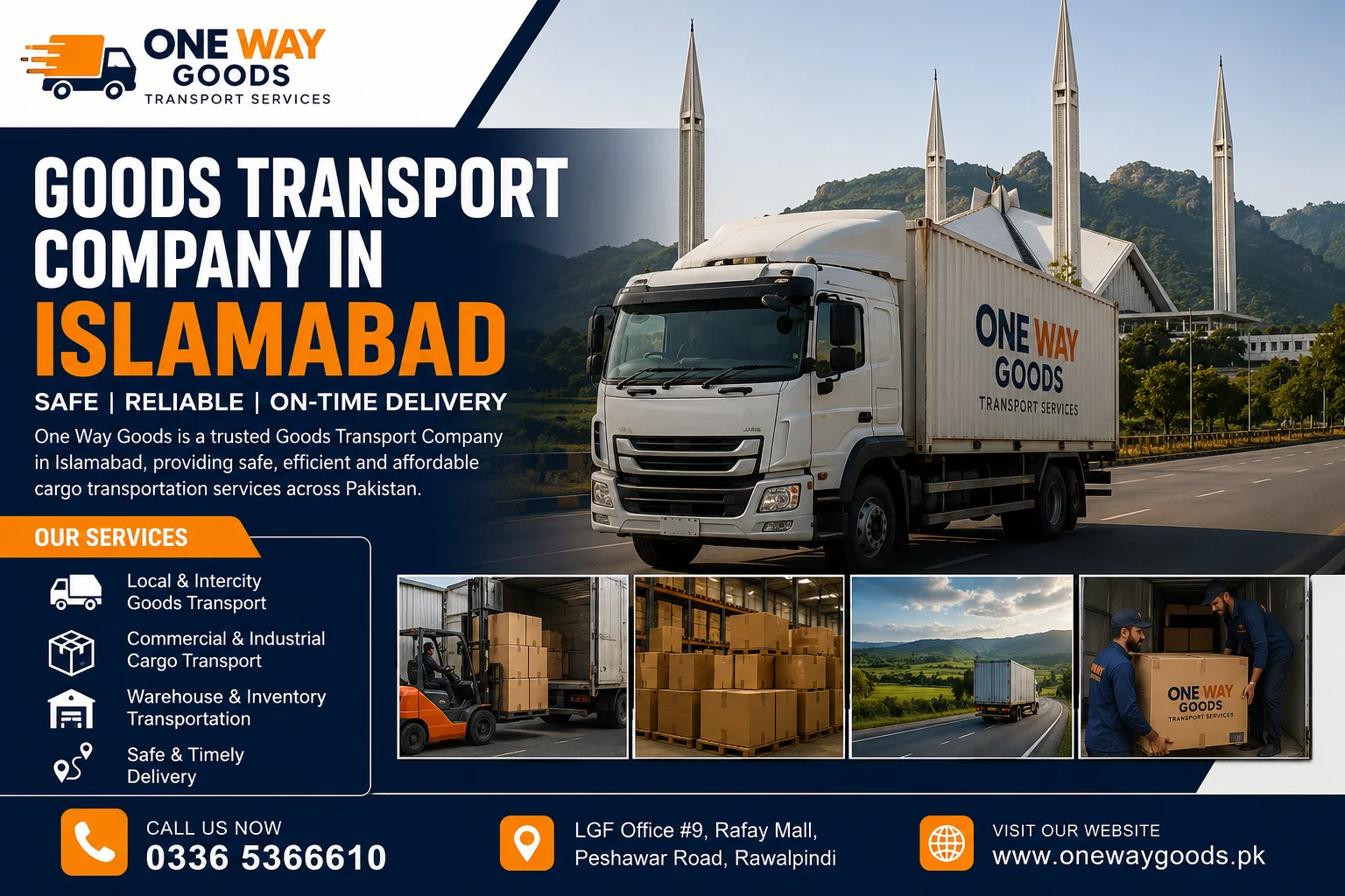 Goods Transport Company in Islamabad – Reliable Cargo Transportation Services